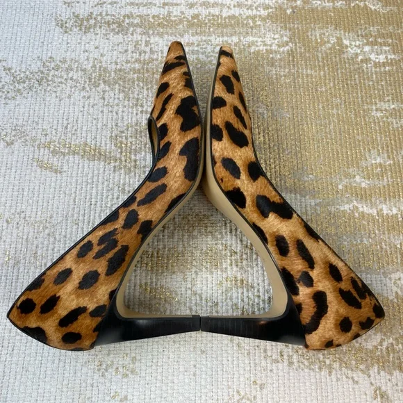 TALBOTS Leopard Print Calf Hair Heels | Size 7.5 AA - Picture 9 of 12